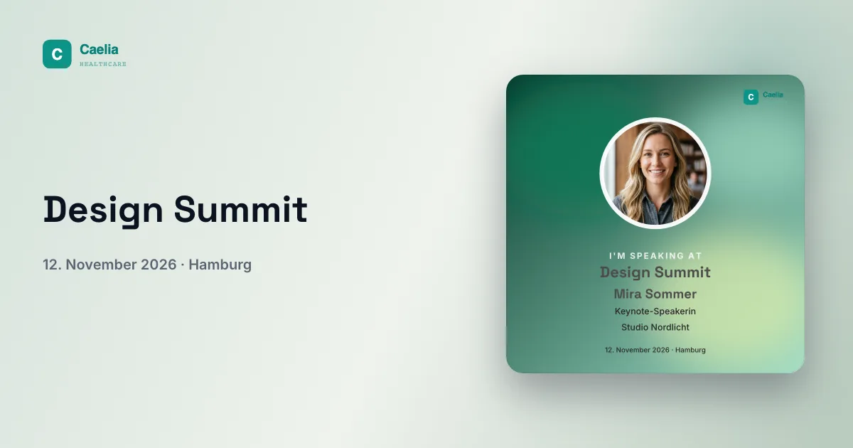 Link-Vorschau des Beispiel-Events im Stil Farbwelt mit Eventname, Logo und Speaker-Badge