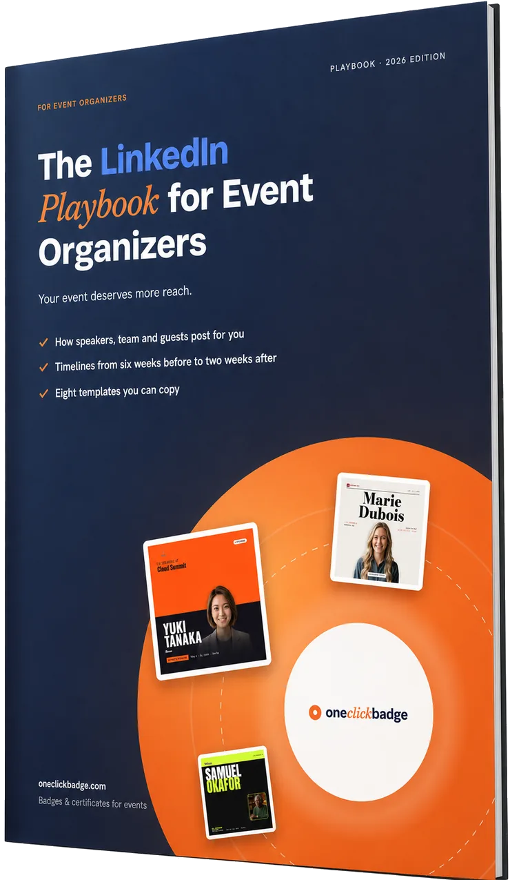 The LinkedIn Playbook for event organizers as a PDF
