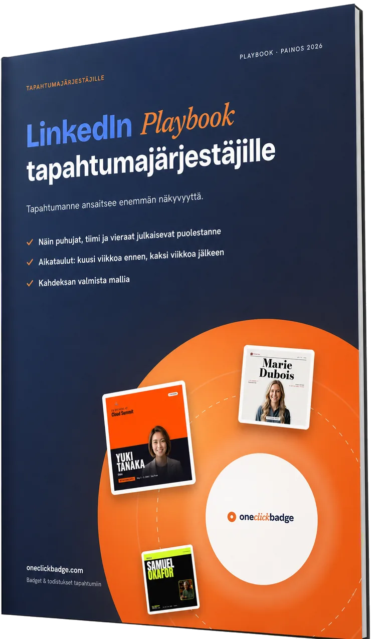 LinkedIn-playbook tapahtumajärjestäjille PDF-muodossa
