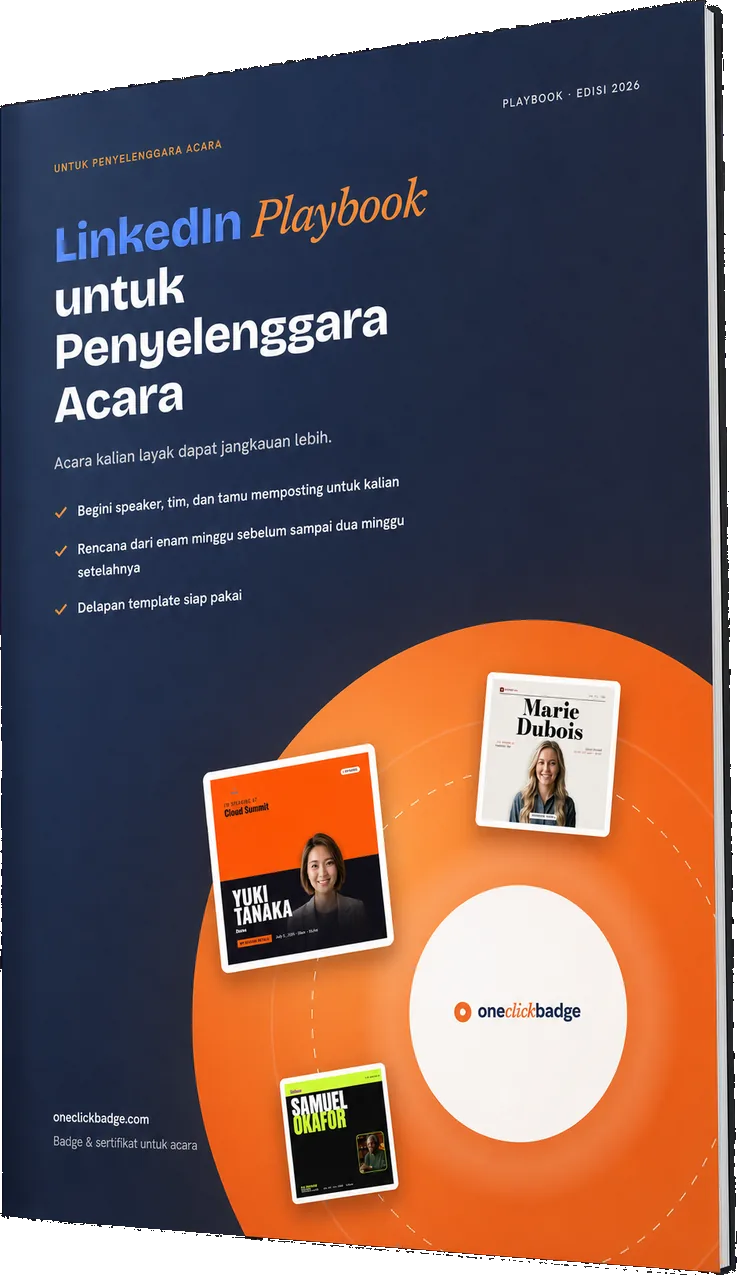 Playbook LinkedIn untuk penyelenggara acara dalam PDF