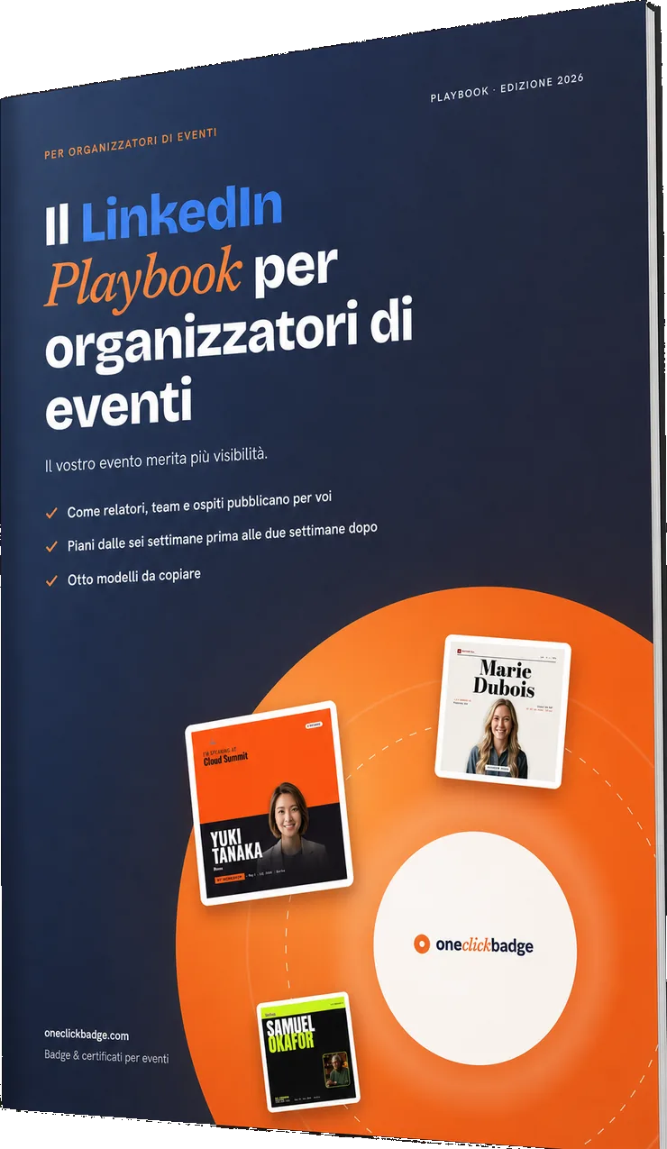 Il playbook di LinkedIn per gli organizzatori di eventi in PDF